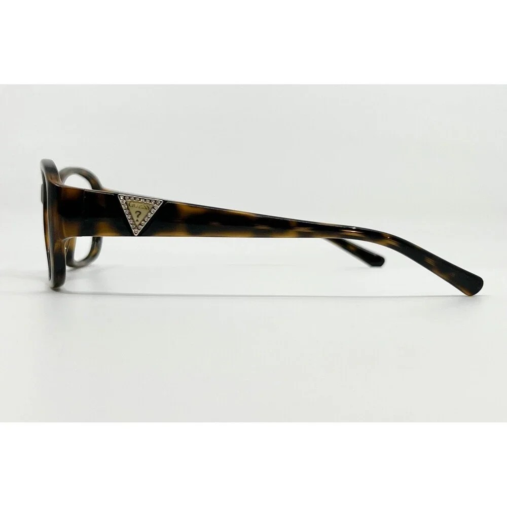 Guess Eyeglasses Women Brown Tortoise GU7265 E13 Rhinestone Logo 56-17-135